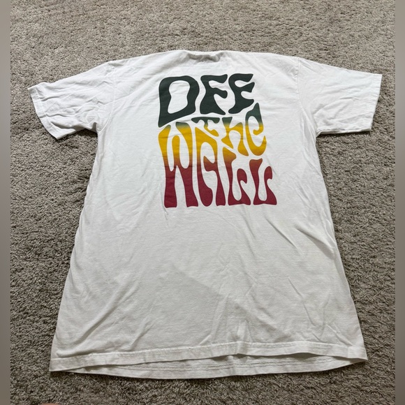 Vans Off The Wall Graffiti Slide White Shirt Skater Grunge Thrash Zumiez Surf L - Picture 1 of 5